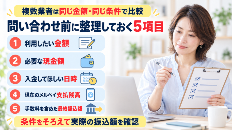 メルペイ現金化業者に問い合わせる前に