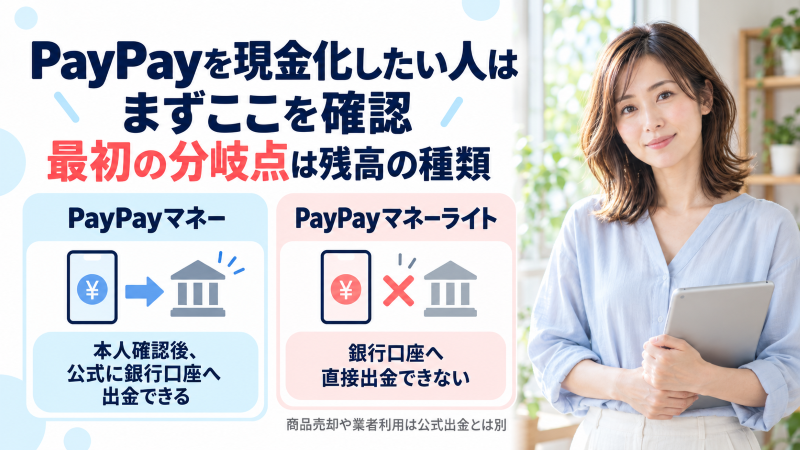 PayPay現金化したい人がまず確認すべきこと